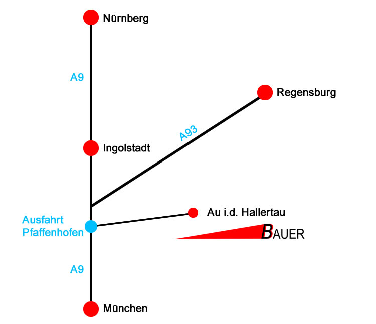 Anfahrt Bauer Systemtechnik